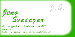 jeno sveiczer business card